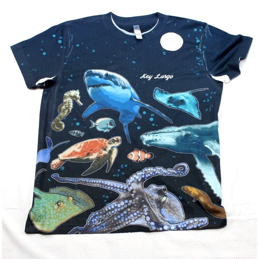 Key Largo Youth Large Marine Life Sublimation‎ Tee
